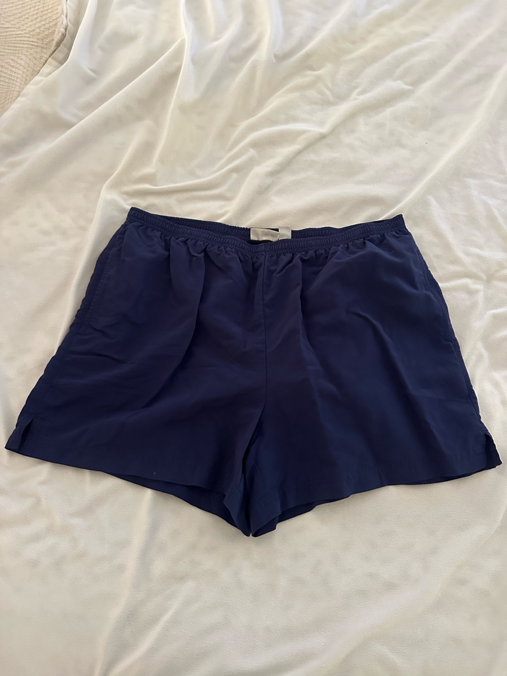 L.L.Bean Navy Elastic Waist Shorts